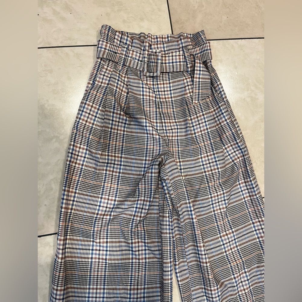 Moon River Multicolor Plaid Trousers - Picture 3 of 5